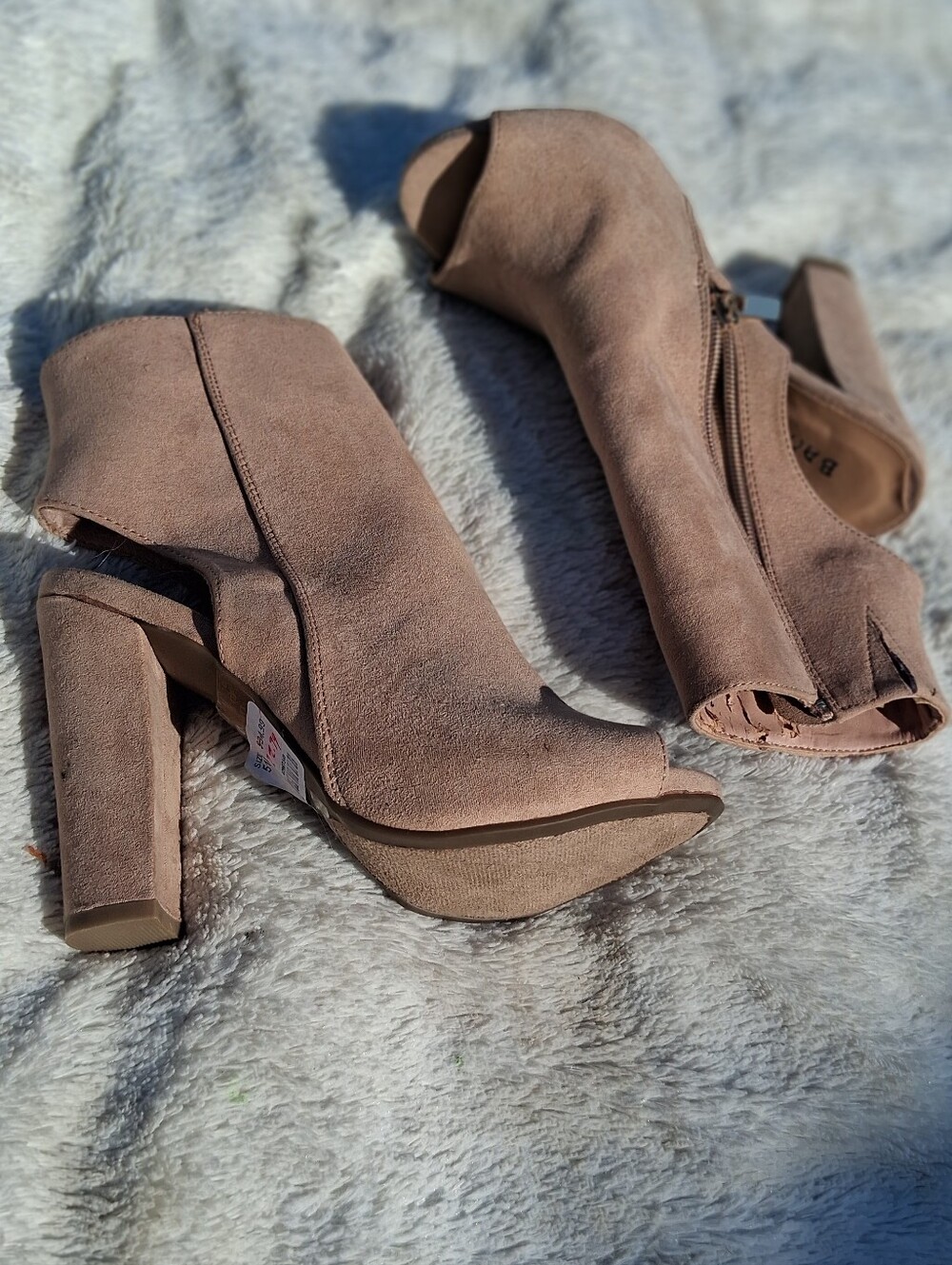 Nude Open Toe Heels